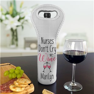 Personalized Nurses Don't Why We Drink Wine Gift Bag