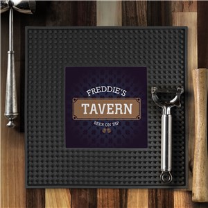 Personalized Tavern Square Printed Bar Mat
