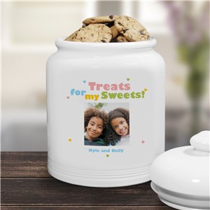Treats for My Sweets Photo Ceramic Cookie Jar