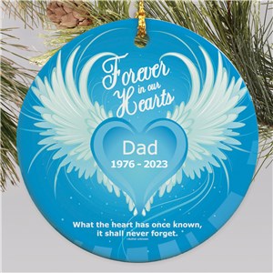 In Our Hearts Memorial Ornament