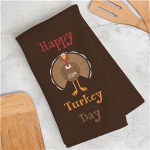 Personalized Thanksgiving Dish Towel