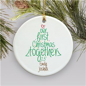 Personalized Ceramic First Christmas Ornament