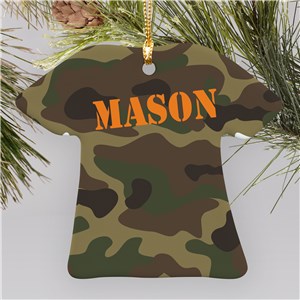 Army Camouflage T-shirt Ornament