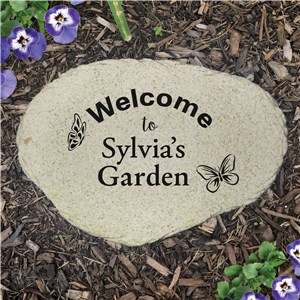 Personalized Butterfly Flat Garden Stone