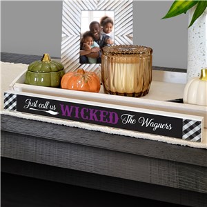 Personalized Wicked Skinny Rectangle Table Top Sign