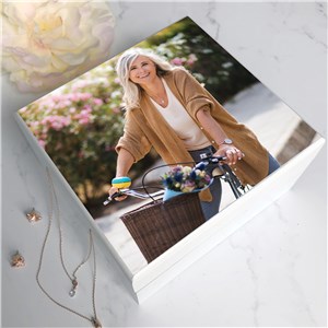 Personalized Photo Jewelry Box with Mirror