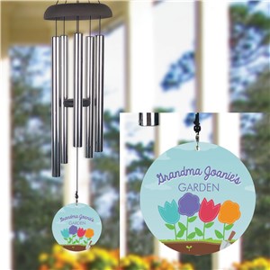 Personalized Garden with Title Wind Chime
