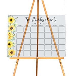 Personalized Sunflower Calendar Acrylic Sign