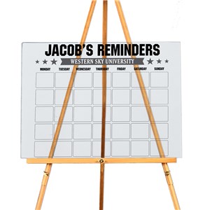 Personalized Stars & Banner Calendar Acrylic Sign