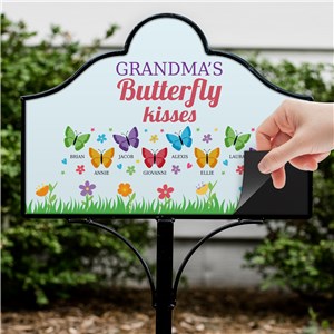 Personalized Butterfly Kisses Magnetic Sign
