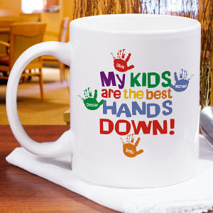 Personalized Best Hands Down Coffee Mug